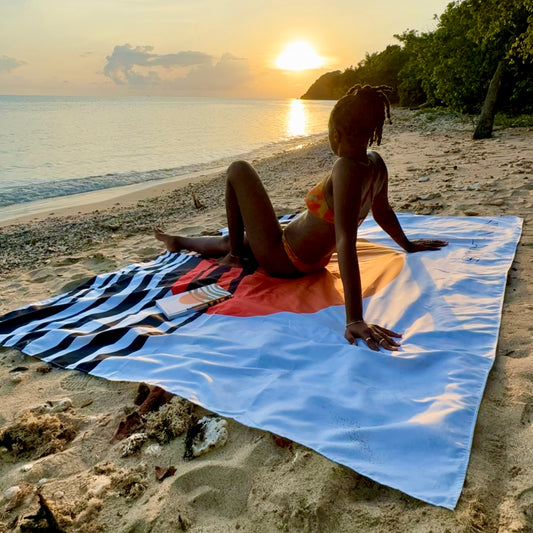 Virgin Islands Sunset Beach Blanket